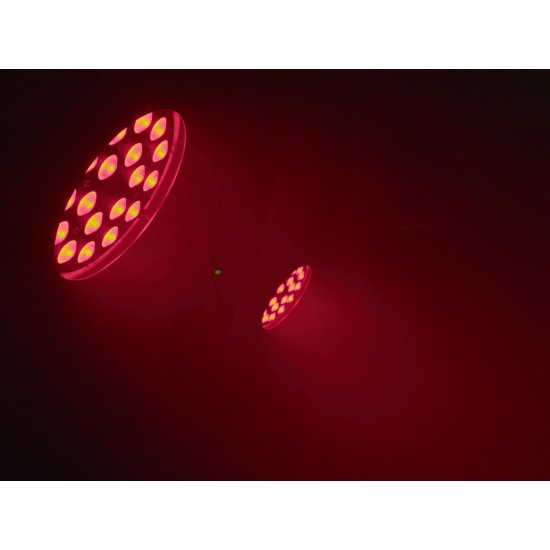 EUROLITE LED Z-PAR 18x8W QCL Zoom - Proiettore LED da Palco con Miscelazione RGBW e Zoom Motorizzato