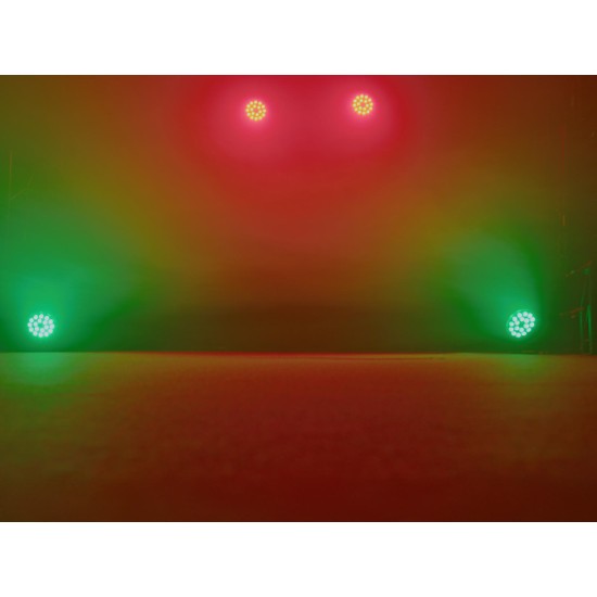 EUROLITE LED Z-PAR 18x8W QCL Zoom - Proiettore LED da Palco con Miscelazione RGBW e Zoom Motorizzato