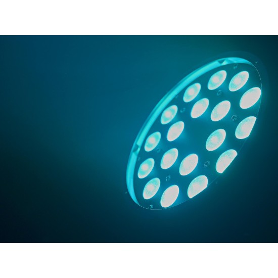 EUROLITE LED Z-PAR 18x8W QCL Zoom - Proiettore LED da Palco con Miscelazione RGBW e Zoom Motorizzato