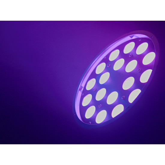 EUROLITE LED Z-PAR 18x8W QCL Zoom - Proiettore LED da Palco con Miscelazione RGBW e Zoom Motorizzato