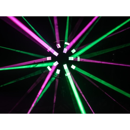 EUROLITE LED Z-4000: Effetto Luce a Fasci con 8 Colori e Controllo DMX