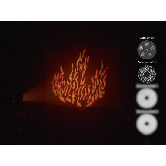 EUROLITE LED EVO-120 QCL: Proiettore LED Multieffetto per Illuminazione Scenografica