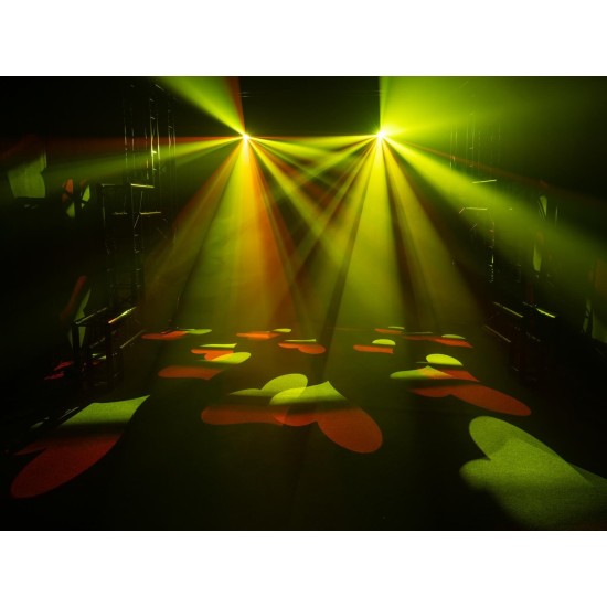 EUROLITE GoFlow 100: Gobo Flower LED Professionale con Effetti Stroboscopici