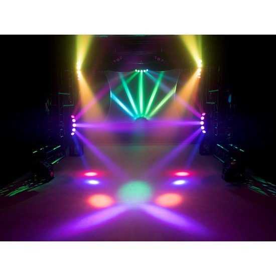 EUROLITE LED SCY-500 QCL: Proiettore a Fasci Luminosi RGBW per Effetti Scenografici