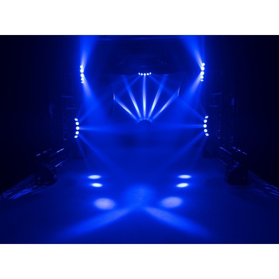 EUROLITE LED SCY-500 QCL: Proiettore a Fasci Luminosi RGBW per Effetti Scenografici