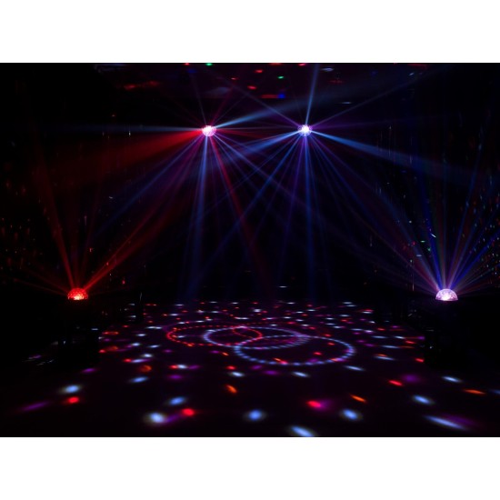 EUROLITE LED BC-4: Proiettore LED a Fasci Luminosi RGBW per Effetti Speciali