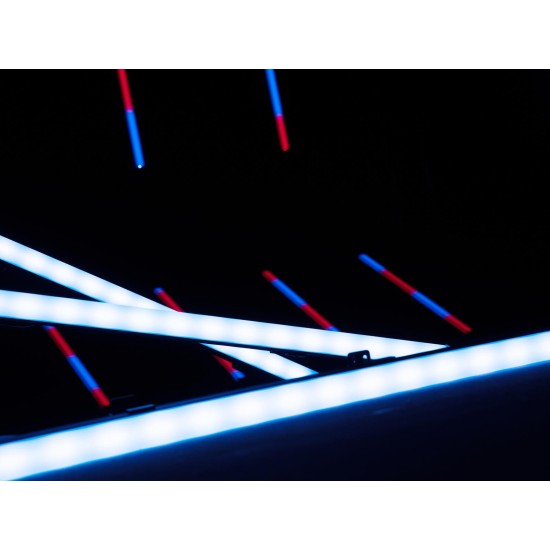 EUROLITE LED PR-100/32 DMX Pixel Rail Nero - Proiettore LED da Palco con Effetti Luce RGB