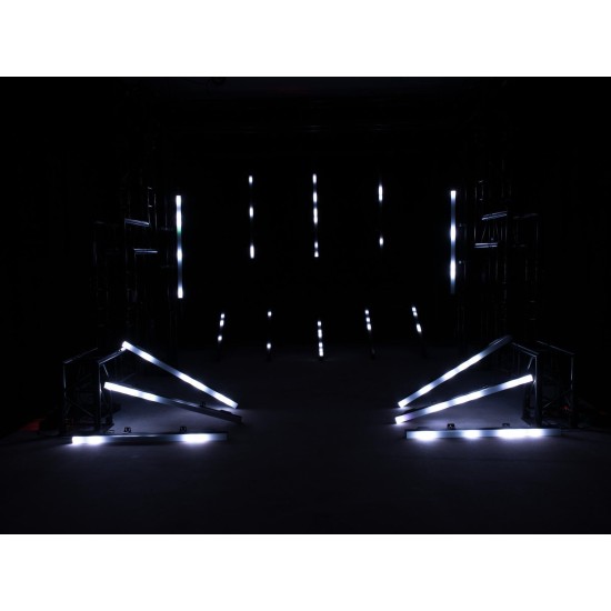 EUROLITE LED PR-100/32 DMX Pixel Rail Nero - Proiettore LED da Palco con Effetti Luce RGB