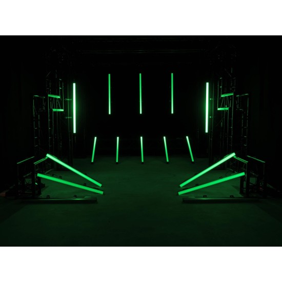 EUROLITE LED PR-100/32 DMX Pixel Rail Nero - Proiettore LED da Palco con Effetti Luce RGB