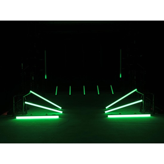 EUROLITE LED PR-100/32 DMX Pixel Rail Nero - Proiettore LED da Palco con Effetti Luce RGB