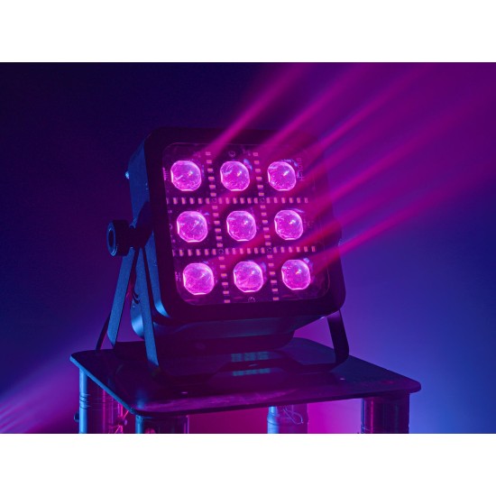 EUROLITE LED BP-9 Panel: Faretti RGBW+CW con Strobe e DMX