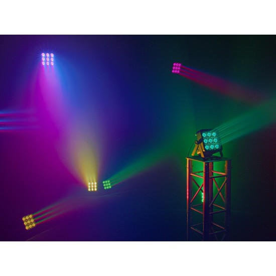 EUROLITE LED BP-9 Panel: Faretti RGBW+CW con Strobe e DMX