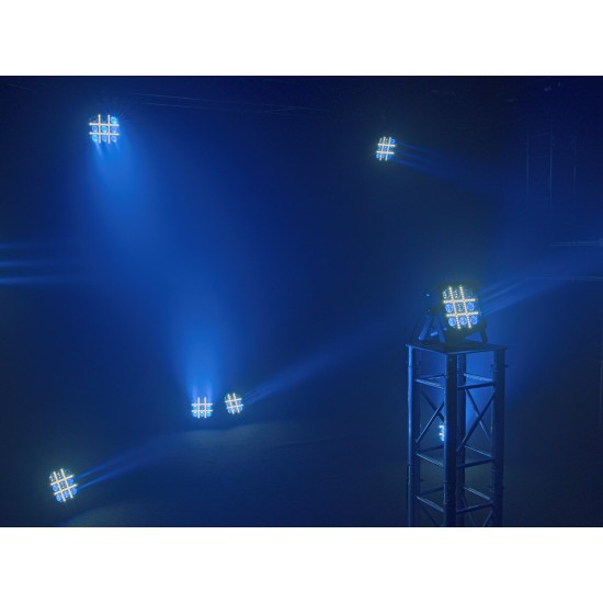 EUROLITE LED BP-9 Panel: Faretti RGBW+CW con Strobe e DMX