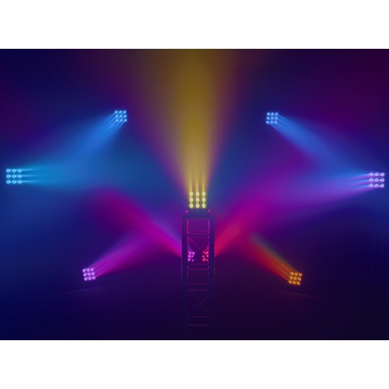 EUROLITE LED BP-9 Panel: Faretti RGBW+CW con Strobe e DMX