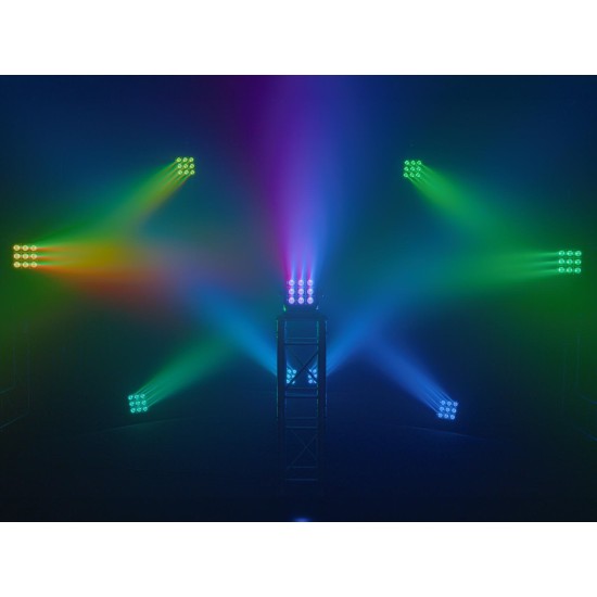 EUROLITE LED BP-9 Panel: Faretti RGBW+CW con Strobe e DMX