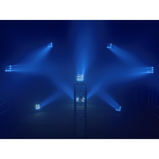 EUROLITE LED BP-9 Panel: Faretti RGBW+CW con Strobe e DMX