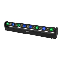 EUROLITE LED BAR-8 Swing QCL: Barra Effetto Luce Professionale con 8 Beams e Strobe