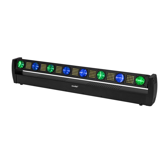 EUROLITE LED BAR-8 Swing QCL: Barra Effetto Luce Professionale con 8 Beams e Strobe