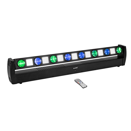 EUROLITE LED BAR-8 Swing QCL: Barra Effetto Luce Professionale con 8 Beams e Strobe