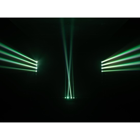 EUROLITE LED BAR-8 Swing QCL: Barra Effetto Luce Professionale con 8 Beams e Strobe