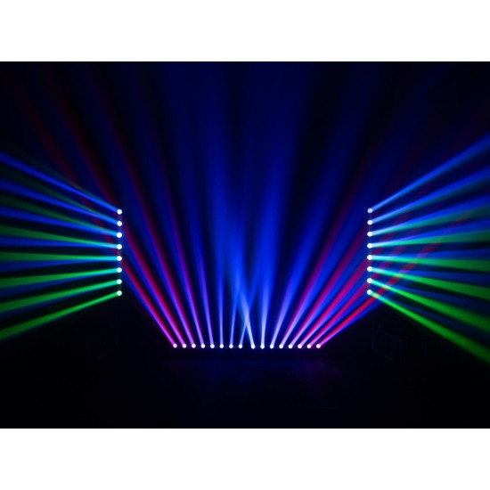 EUROLITE LED BAR-8 Swing QCL: Barra Effetto Luce Professionale con 8 Beams e Strobe