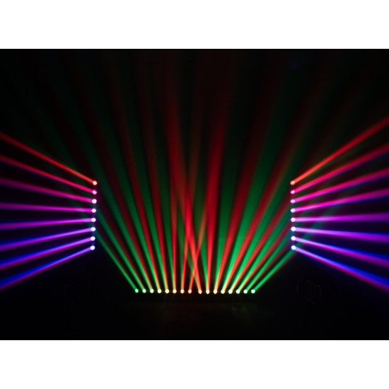 EUROLITE LED BAR-8 Swing QCL: Barra Effetto Luce Professionale con 8 Beams e Strobe