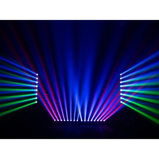 EUROLITE LED BAR-8 Swing QCL: Barra Effetto Luce Professionale con 8 Beams e Strobe