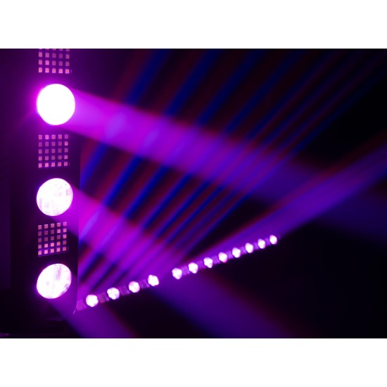 EUROLITE LED BAR-8 Swing QCL: Barra Effetto Luce Professionale con 8 Beams e Strobe