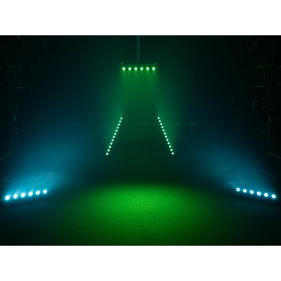 EUROLITE LED BAR-12 QCL RGB+WW: Barra Proiettore LED da Palco con Effetto Luce DMX