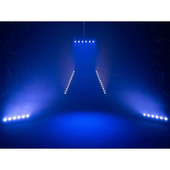 EUROLITE LED BAR-12 QCL RGB+WW: Barra Proiettore LED da Palco con Effetto Luce DMX