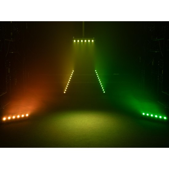 EUROLITE LED BAR-12 QCL RGB+WW: Barra Proiettore LED da Palco con Effetto Luce DMX