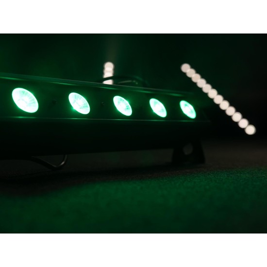 EUROLITE LED BAR-12 QCL RGB+WW: Barra Proiettore LED da Palco con Effetto Luce DMX
