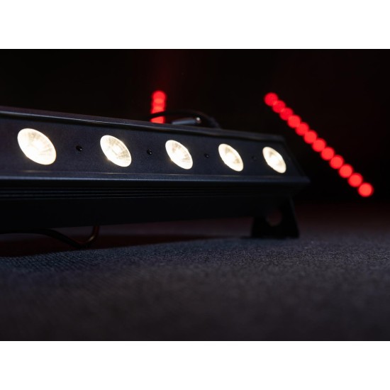 EUROLITE LED BAR-12 QCL RGB+WW: Barra Proiettore LED da Palco con Effetto Luce DMX