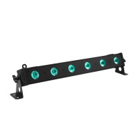 Barra LED EUROLITE BAR-6 QCL RGB+UV 60cm con 6 LED 4in1 da 4W, DMX e UV per effetti luce professionali
