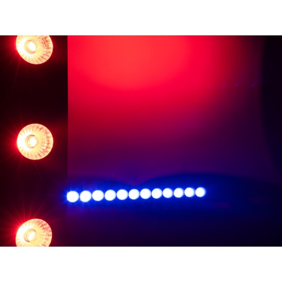 EUROLITE LED BAR-6 QCL RGBA: Barra LED Professionale 6x4W per Effetti Luce con Controllo DMX