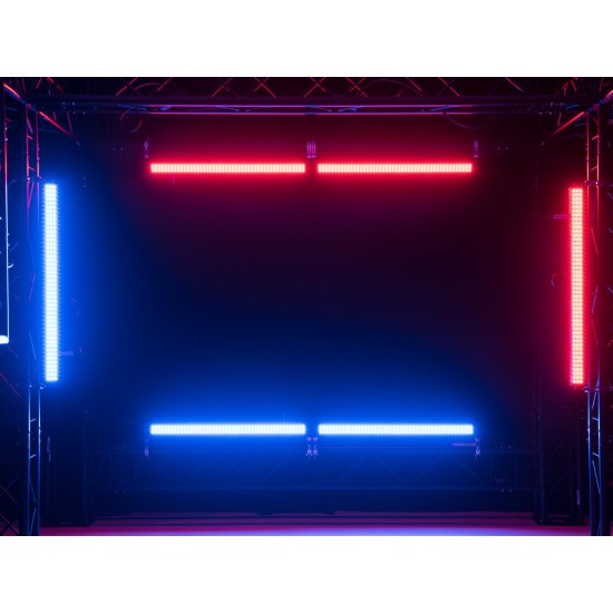 Barra LED EUROLITE PIX-144 RGB 1m - 144 LED SMD 3in1 con controllo DMX e 8 segmenti