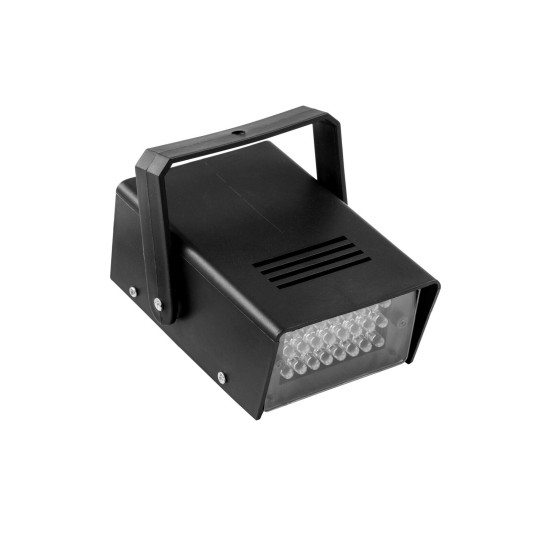 EUROLITE LED Disco Strobe Bianco Economico - Strobo Compatta con 24 LED e Velocità Regolabile