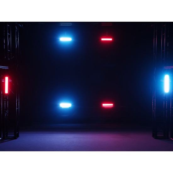 Lampada stroboscopica LED Strobe SMD PRO 132 DMX RGB strobo