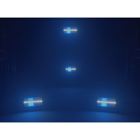 EUROLITE LED Super PIX Strobe 864 Panel - Proiettore LED RGB e Bianco Freddo per Eventi Professionali