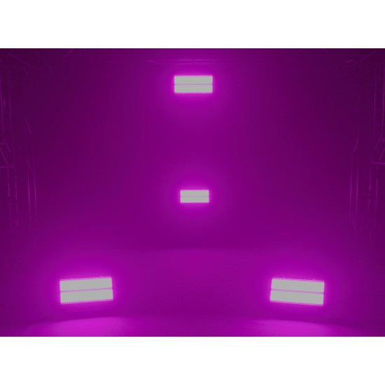 EUROLITE LED Super PIX Strobe 864 Panel - Proiettore LED RGB e Bianco Freddo per Eventi Professionali