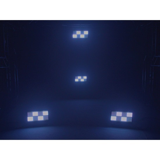 EUROLITE LED Super PIX Strobe 864 Panel - Proiettore LED RGB e Bianco Freddo per Eventi Professionali