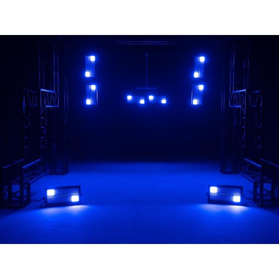 EUROLITE LED Mega Strobe Panel 812: Proiettore LED da Palco con Effetto Luce DMX e RGB