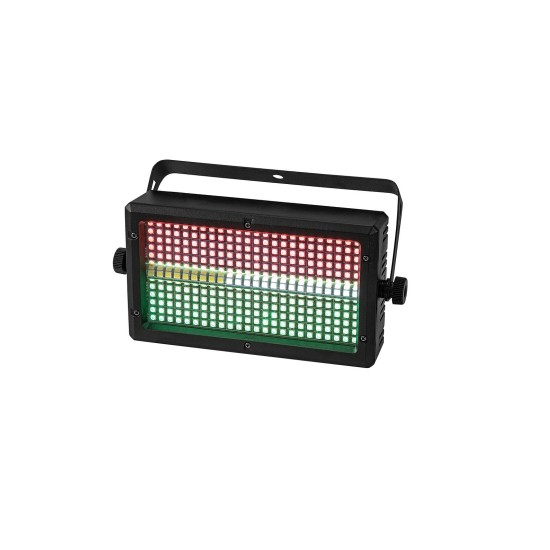 Strobo LED EUROLITE Mini Strobe ABL RGB CW 336 LED con DMX e Radiocomando, 65 gradi