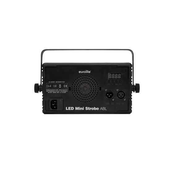Strobo LED EUROLITE Mini Strobe ABL RGB CW 336 LED con DMX e Radiocomando, 65 gradi