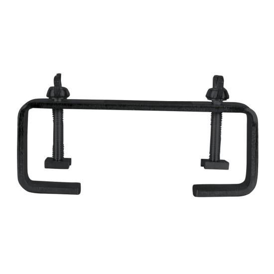 Gancio a C Eurolite TCH-50/20 Nero per Montaggio su Tubo 50 mm, Capacità 30 kg