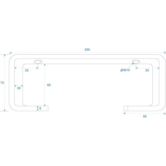 Gancio a C EUROLITE TCH-50/65 Argento per Montaggio Tubi 50mm, Carico 30kg