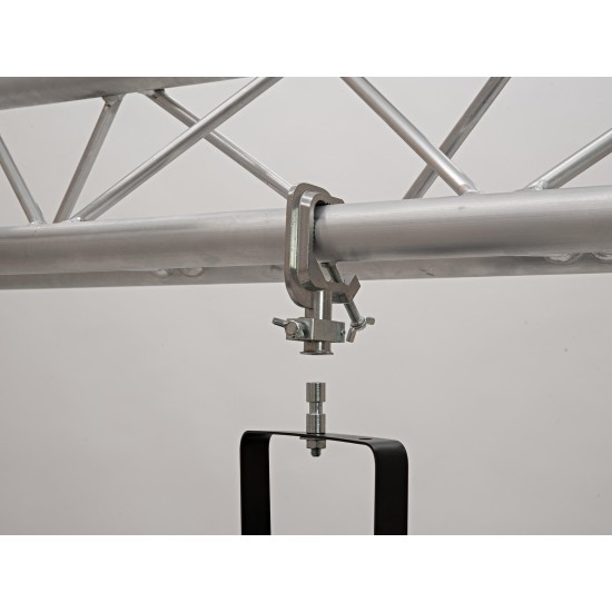 Gancio da Teatro EUROLITE TH-90 Argento per Proiettori e Effetti Luce