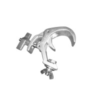 Gancio Eurolite TH-270 QUICK-LOCK SLIM Argento per Proiettori e Effetti Luce, Carico Massimo 50 kg