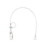 SAVEKING Corda di Sicurezza Argento 3x600 con Smorzamento Caduta Integrato