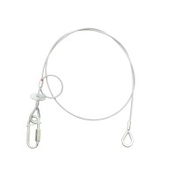 SAVEKING Corda di Sicurezza in Acciaio Argento con Smorzamento Caduta - 3x1000